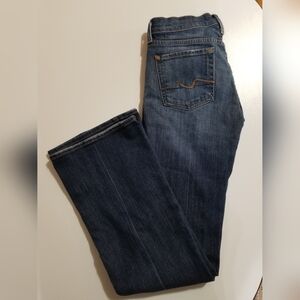 7 For All Mankind Womens Boot Cut Jeans - Dark Blue